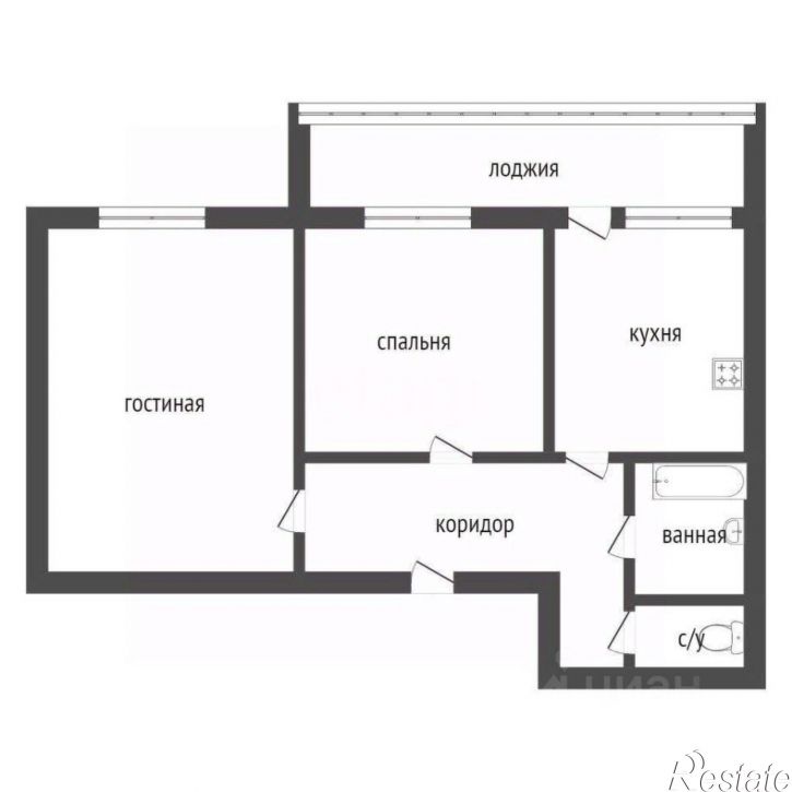 2-комн квартира улица Дзержинского, 31Г,  д. 31Г