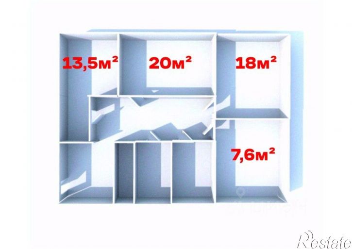 3-комн квартира улица Красина, 65,  д. 65