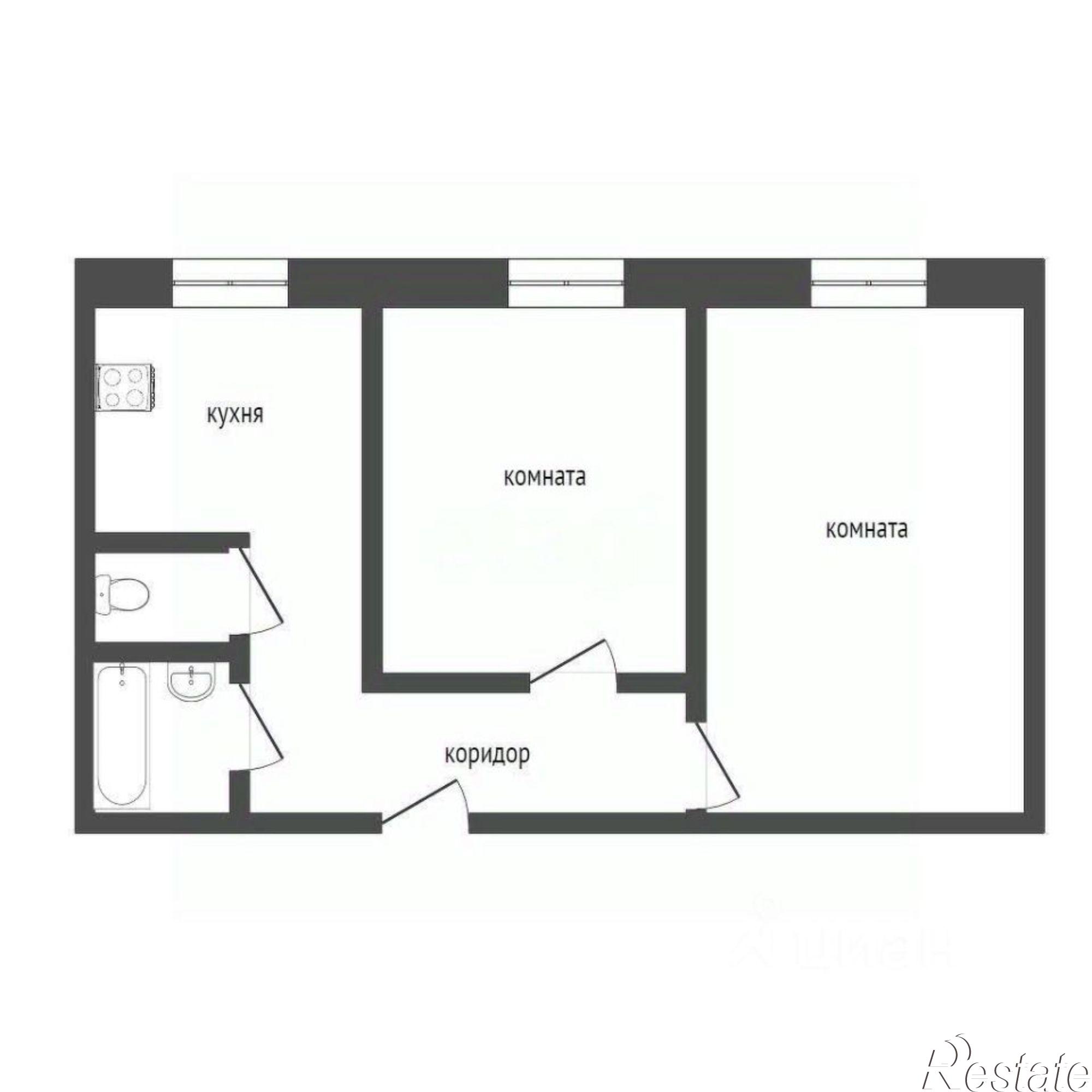 Купить квартиру за 3 699 000 рублей на Чернореченская улица, 109А