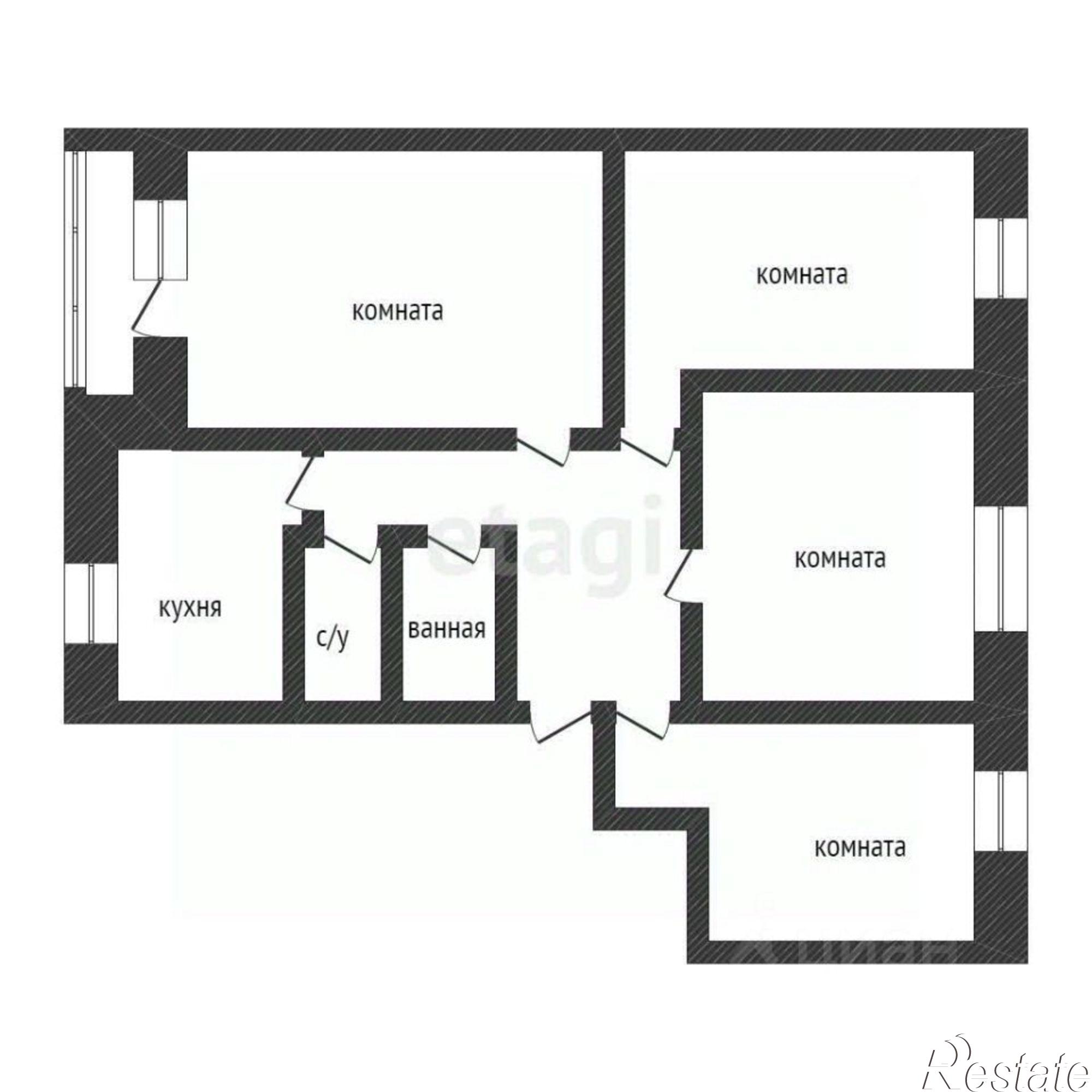 Купить квартиру за 9 300 000 рублей на городской округ Курган