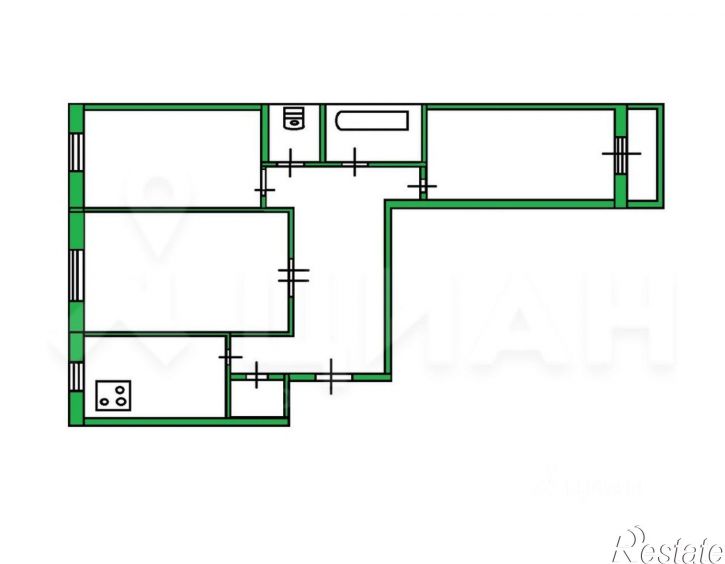 3-комн квартира Курган г., Энергетики