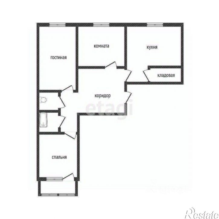 3-комн квартира городской округ Курган