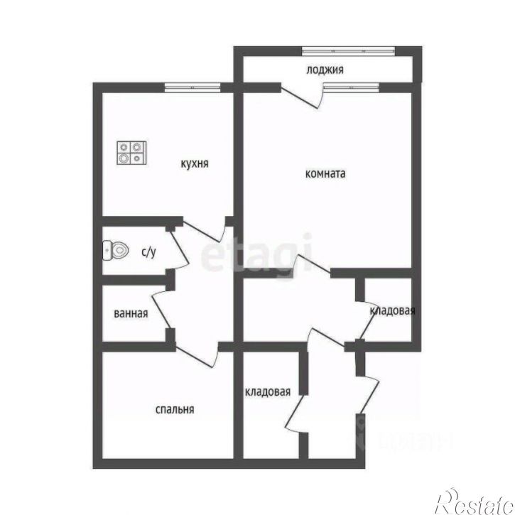 2-комн квартира городской округ Курган