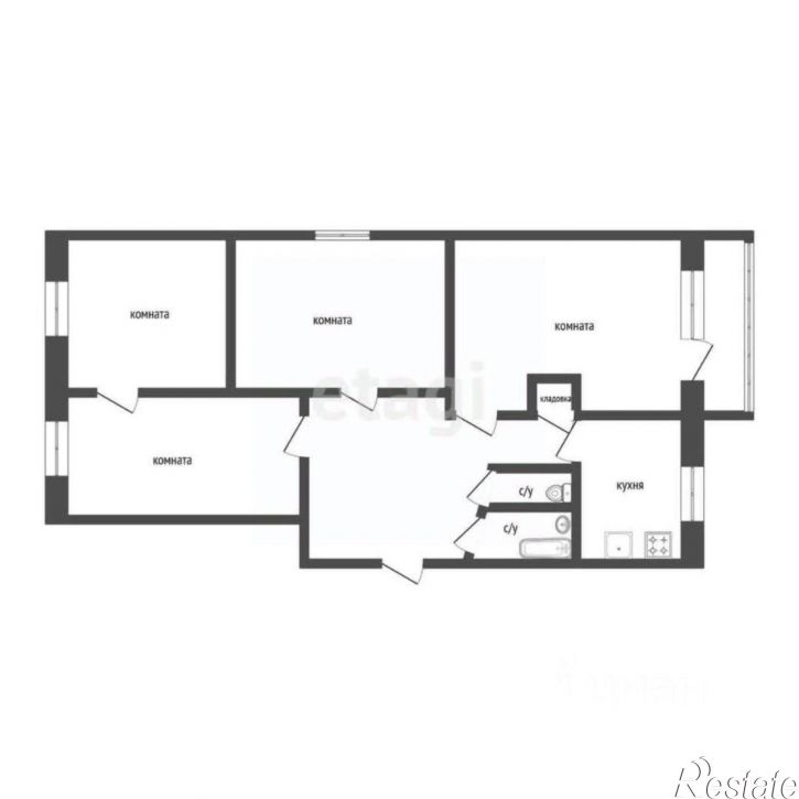 4-комн квартира улица Томина, 83,  д. 83