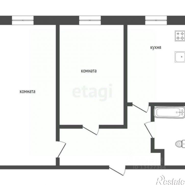 2-комн квартира городской округ Курган