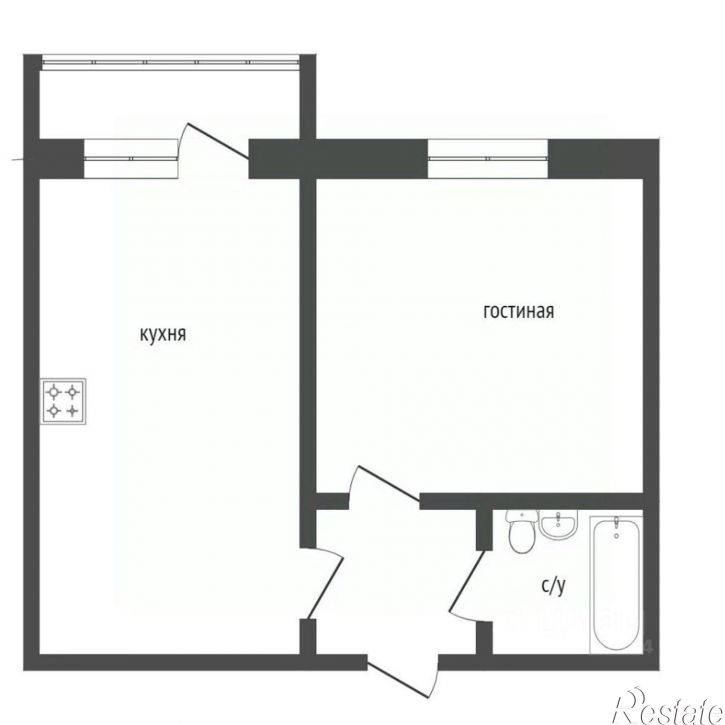 1-комн квартира улица Урицкого, 126,  д. 126