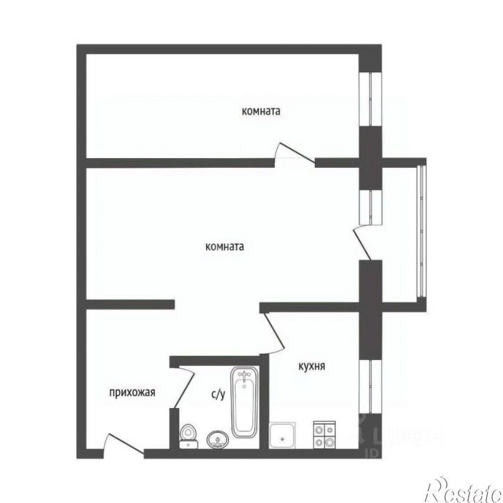 2-комн квартира улица Кирова, 98,  д. 98