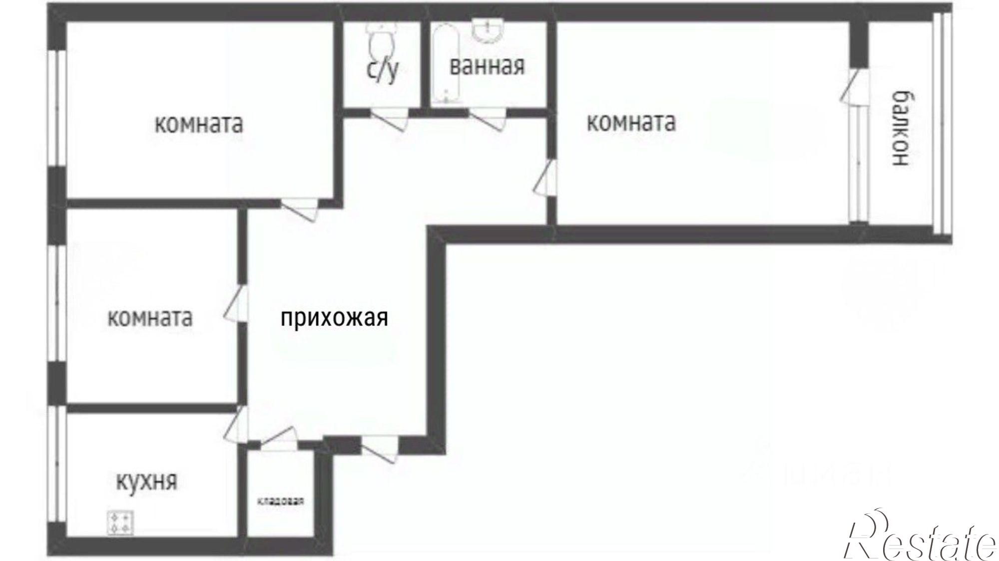 Купить квартиру за 3 890 000 рублей на улица Отдыха, 53