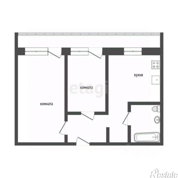 2-комн квартира городской округ Курган