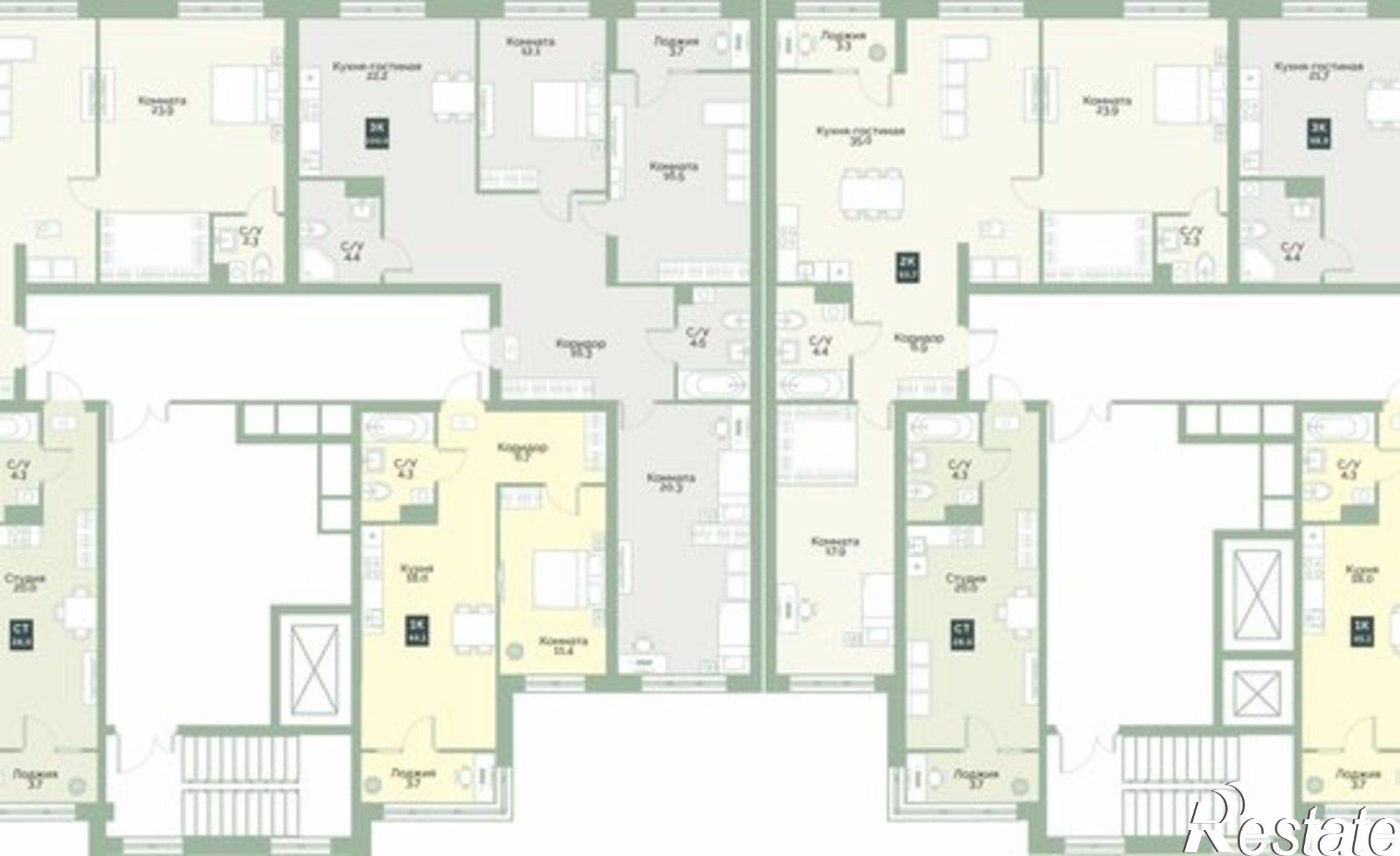 Купить квартиру за 5 096 300 рублей на ул Витебского, 5