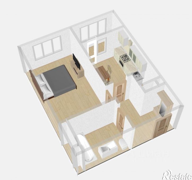 1-комн квартира в новом доме улица Содружества, 7 к2,  д. 7 к2