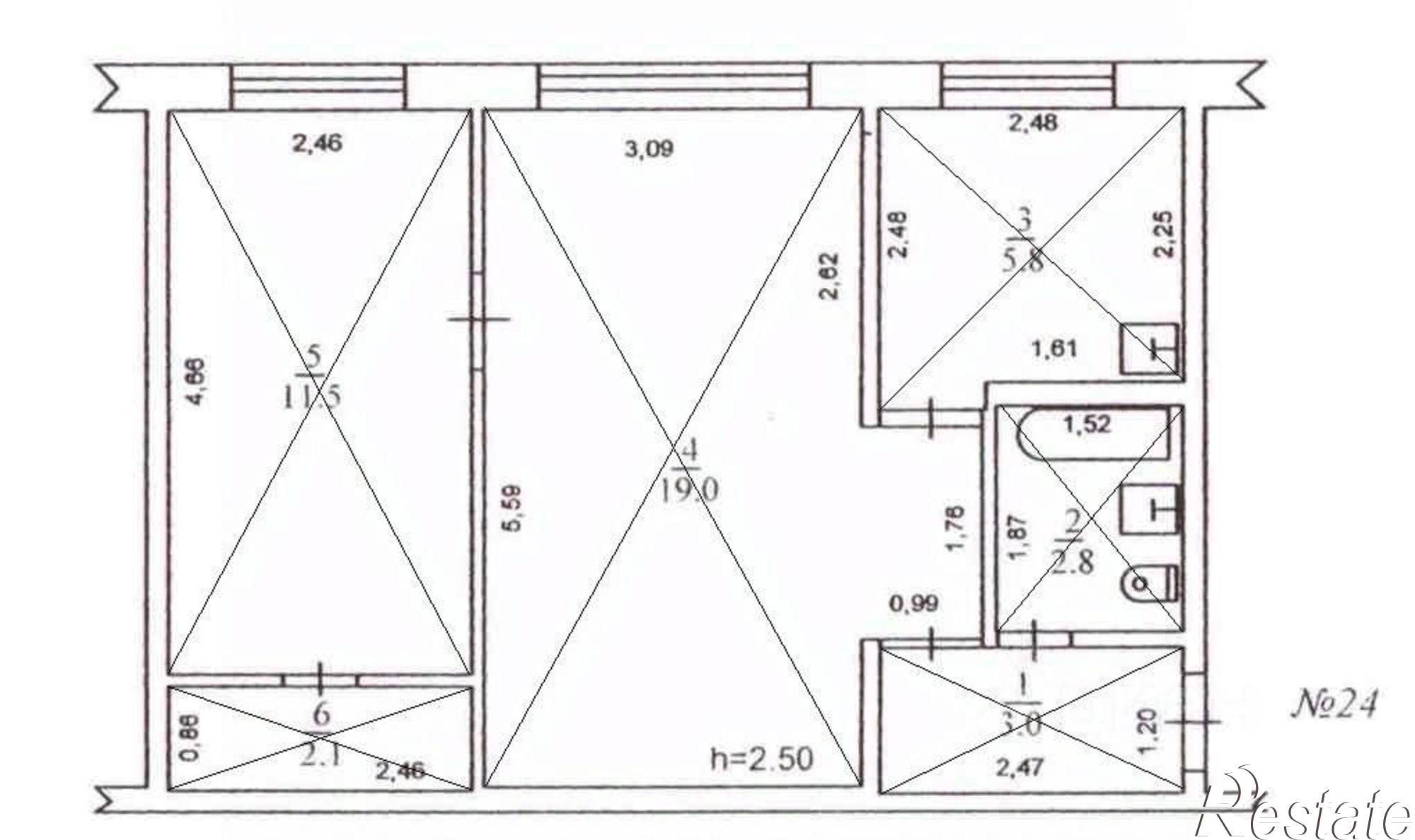 Купить квартиру за 2 400 000 рублей на ул Василия Блюхера, 26