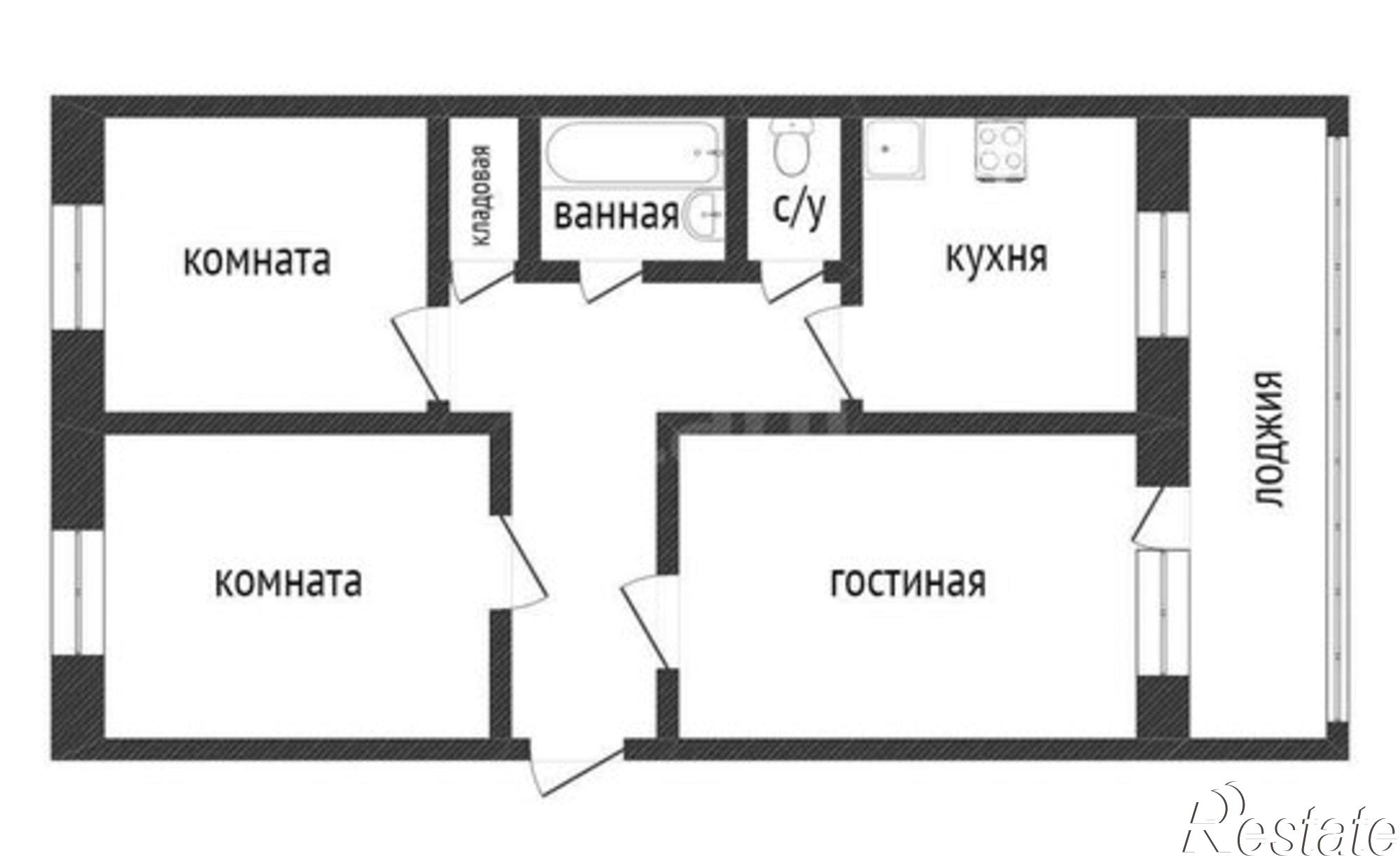 Купить квартиру за 4 200 000 рублей на ул Глинки, 12