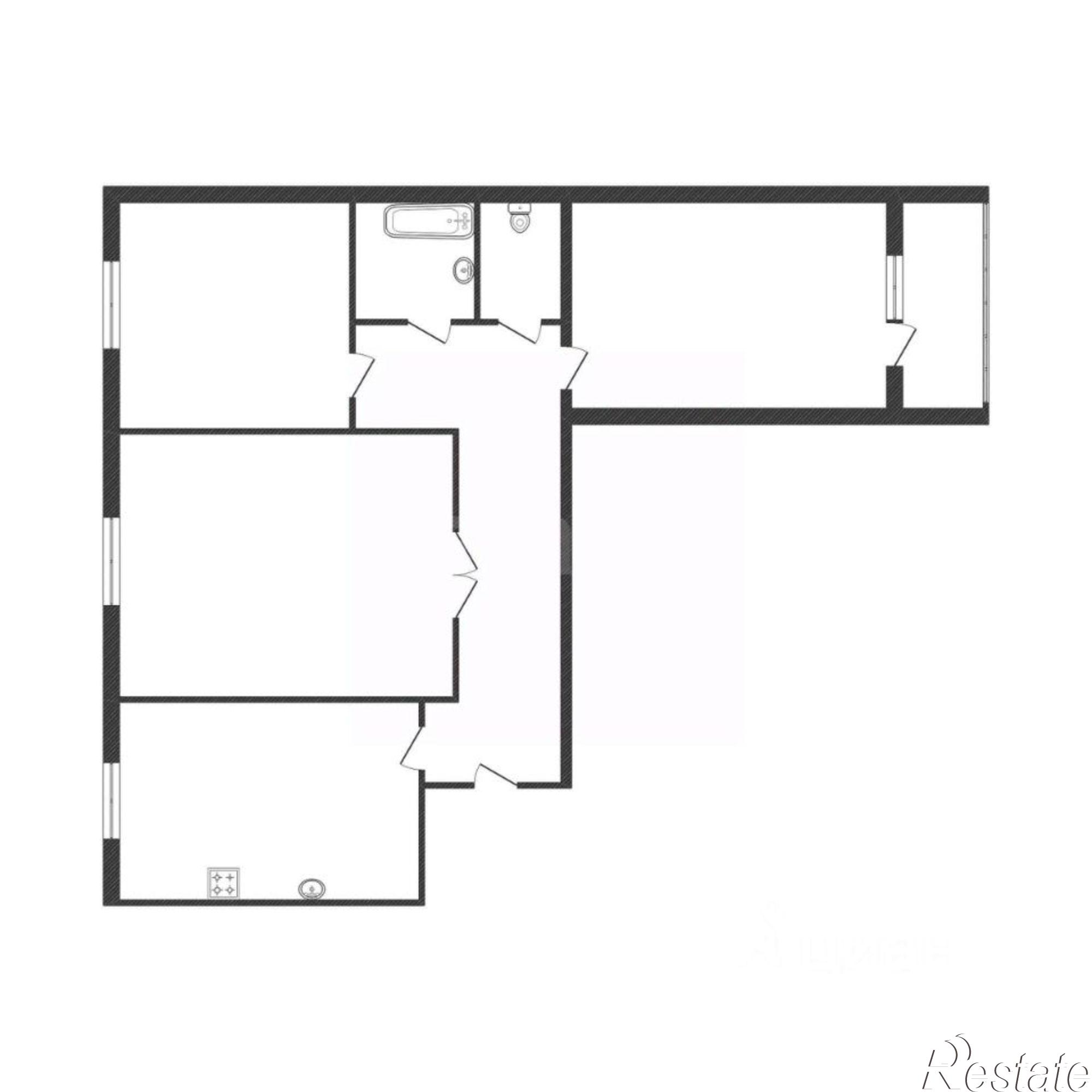 Купить квартиру за 3 850 000 рублей на улица Белинского, 20