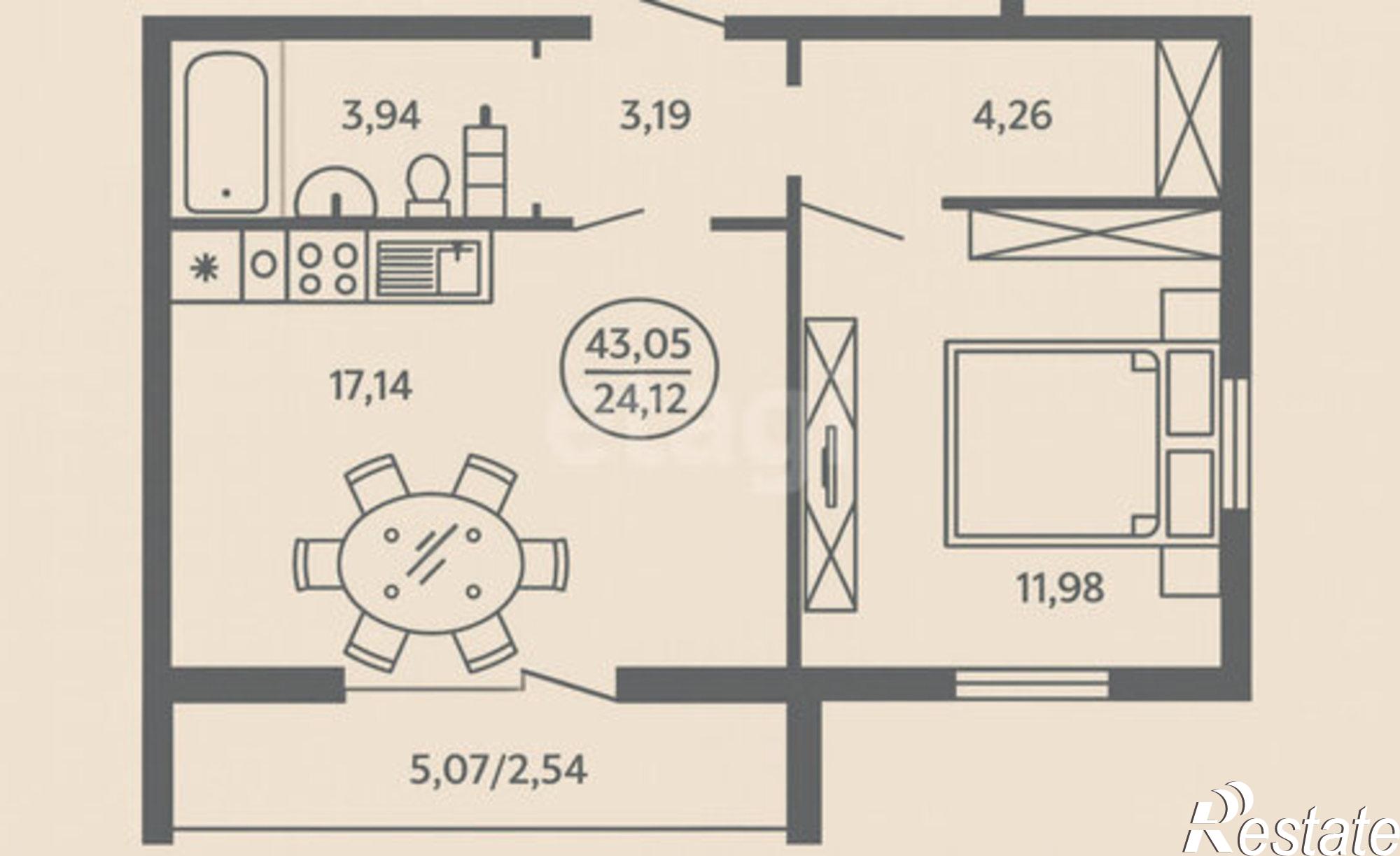 Купить квартиру за 5 250 000 рублей на жилой район Заозёрный, 11-й микрорайон, 4