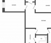 3-комн, 55кв м, этаж 4/5 ул Коли Мяготина, 68