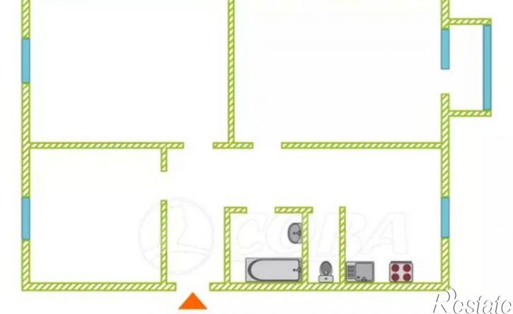 3-комн квартира ул Новая, 6,  д. 6