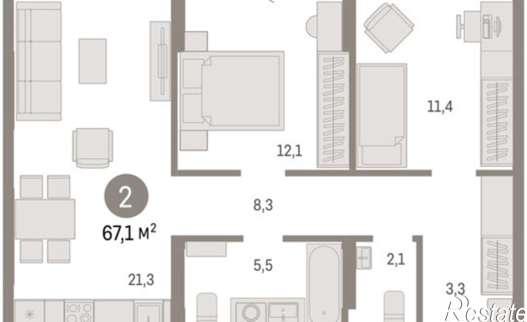 Купить квартиру за 8 750 000 рублей на ул Пролетарская, 40а