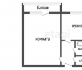 1-комн, 33кв м, этаж 6/10 жилой район Заозёрный, 5-й микрорайон, 9
