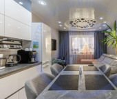 2-комн, 69кв м, этаж 6/17 ул 9-я Больничная, 12