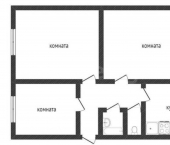 3-комн, 63кв м, этаж 2/9 жилой район Заозёрный, 2-й микрорайон, 8