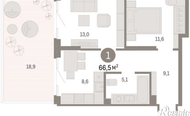 1-комн квартира в новом доме ул Пролетарская, 40а,  д. 40а