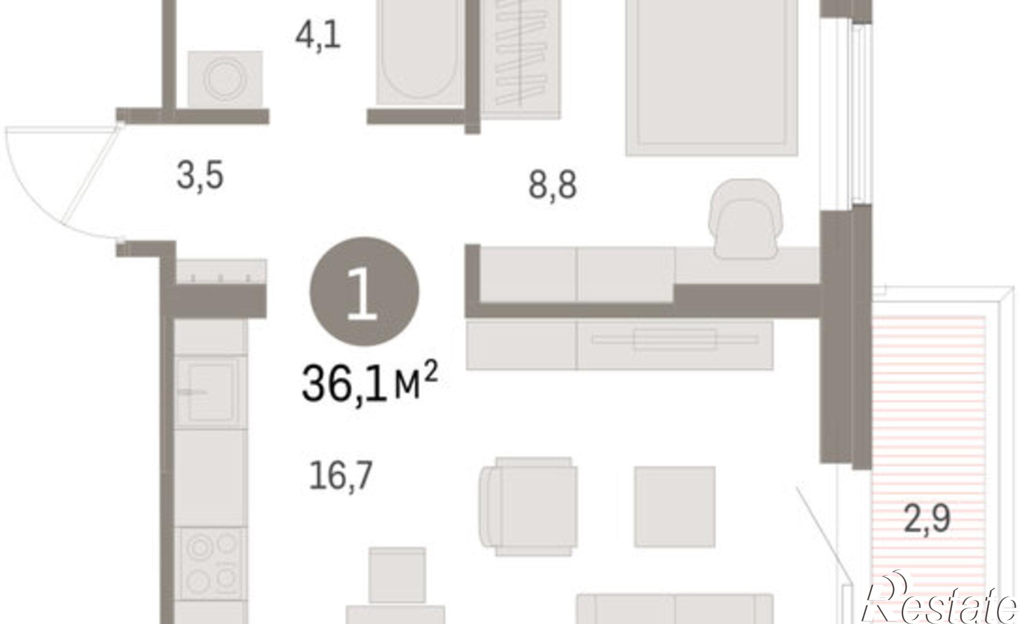 Купить квартиру за 6 020 000 рублей на Пролетарская улица, 40