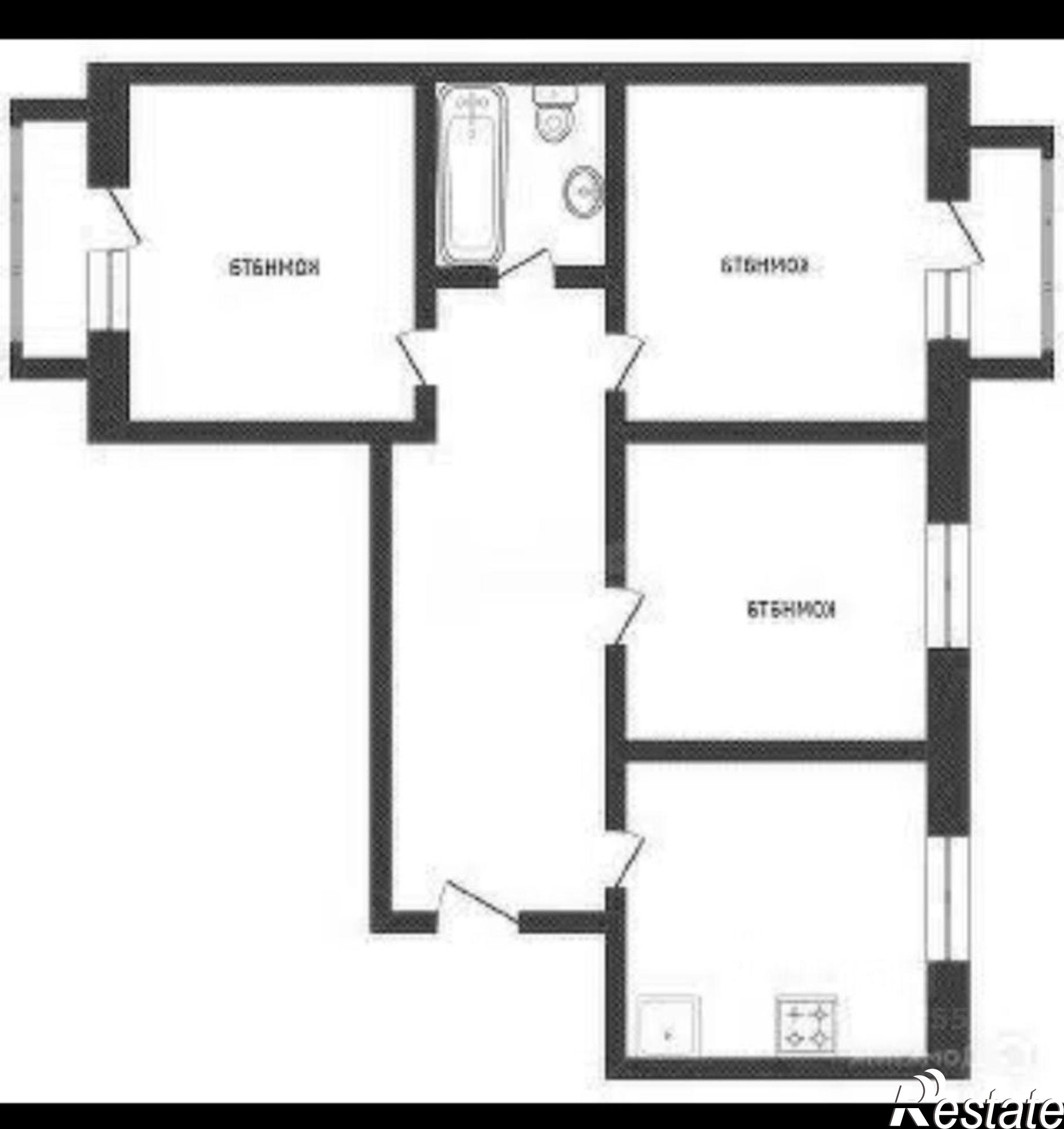 Купить квартиру за 6 350 000 рублей на улица Максима Горького, 63