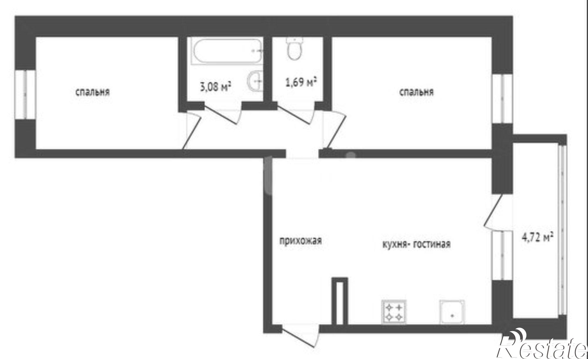 Купить квартиру за 6 900 000 рублей на жилой район Заозёрный, 7-й микрорайон, 12