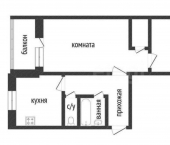 2-комн, 49кв м, этаж 5/5 улица Черняховского, 14