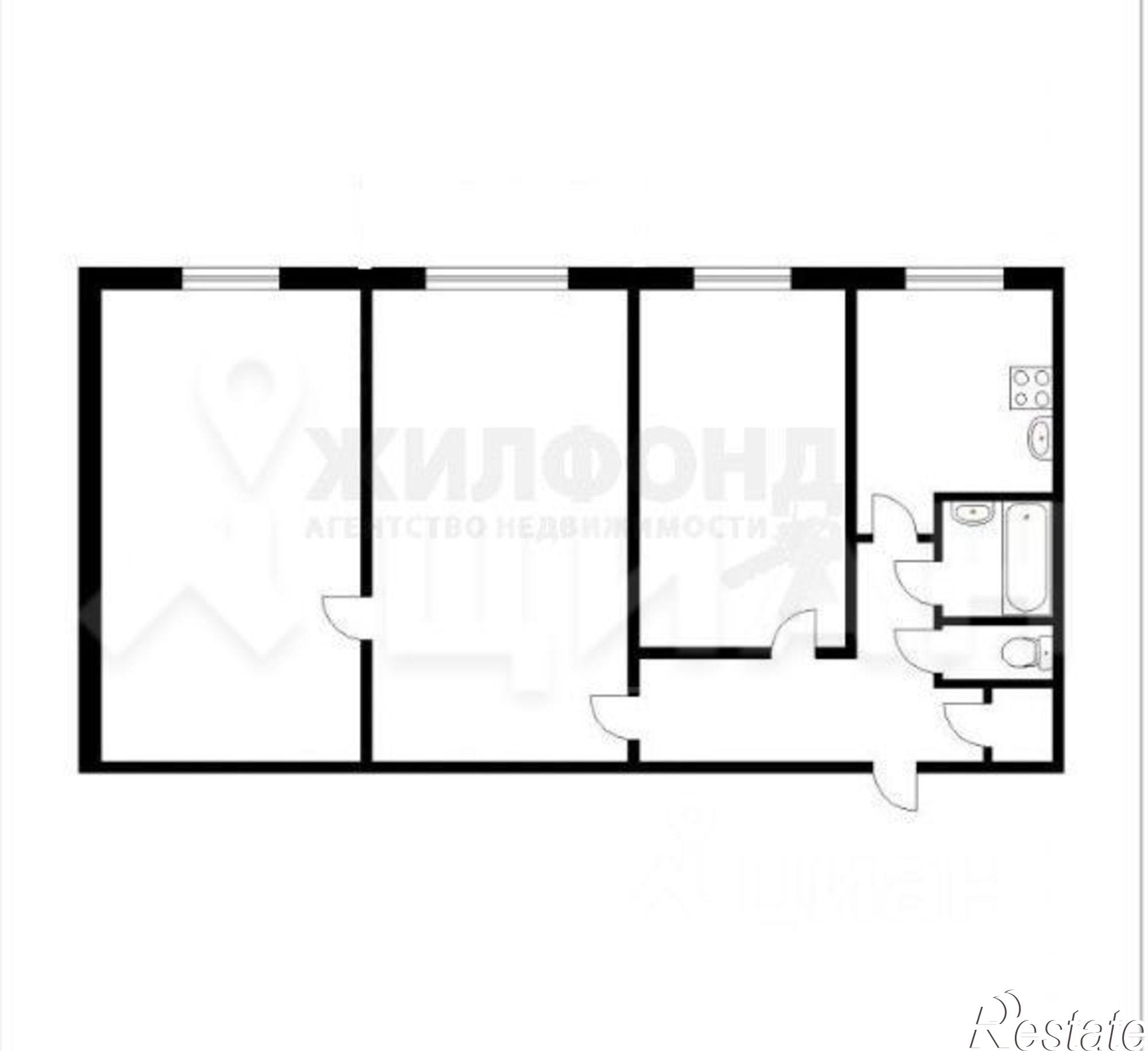 Купить квартиру за 4 199 000 рублей на улица Некрасова, 30