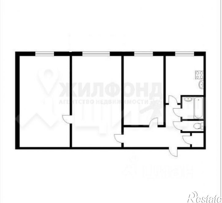 3-комн квартира улица Некрасова, 30,  д. 30