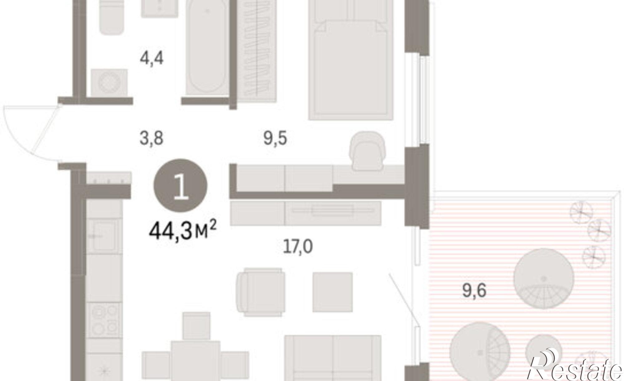 Купить квартиру за 7 570 000 рублей на Пролетарская улица, 40