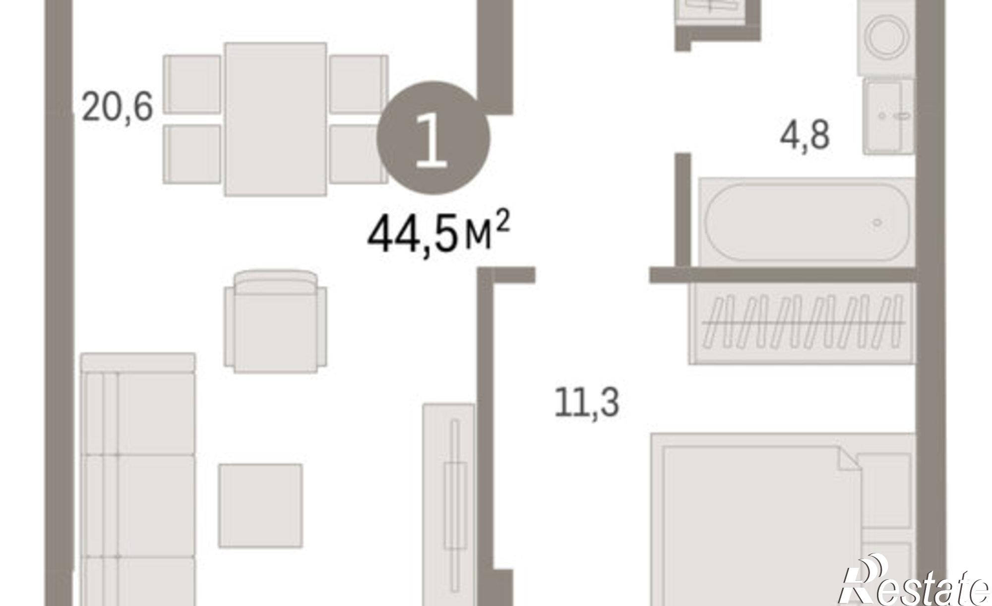 Купить квартиру за 6 940 000 рублей на ул Пролетарская, 40а
