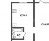 1-комн, 32кв м, этаж 2/6 ул Луначарского, 2