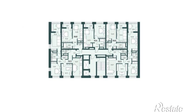 1-комн квартира в новом доме 18-й микрорайон, 7