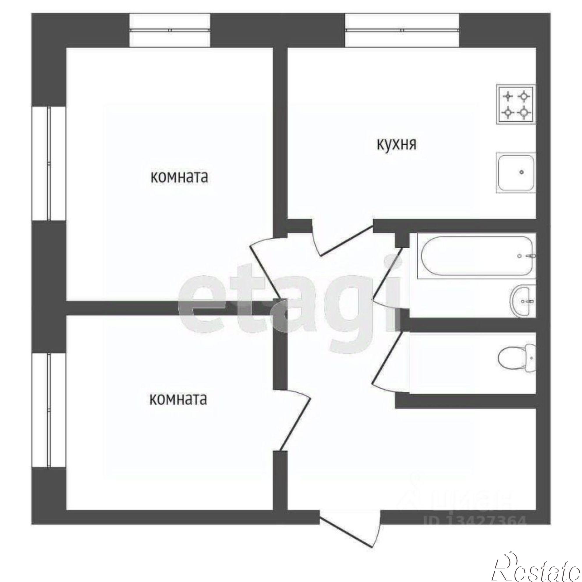 Купить квартиру за 4 500 000 рублей на улица Пичугина, 8