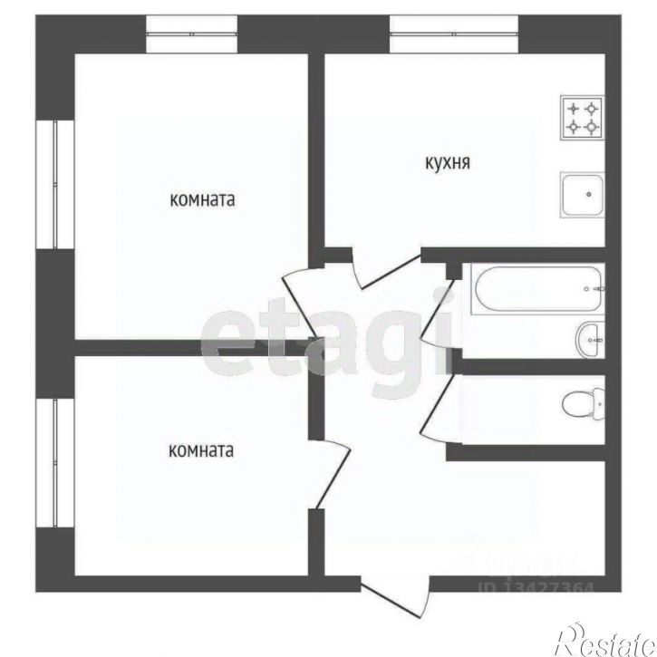 2-комн квартира улица Пичугина, 8,  д. 8