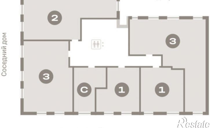 1-комн квартира в новом доме Курган, Пролетарская улица, 38