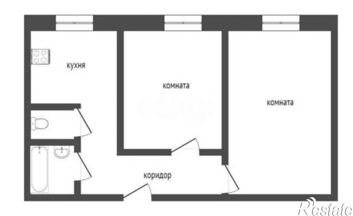 2-комн квартира ул М.Горького, 35,  д. 35