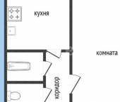 1-комн, 35кв м, этаж 1/5 ул Космонавтов, 2