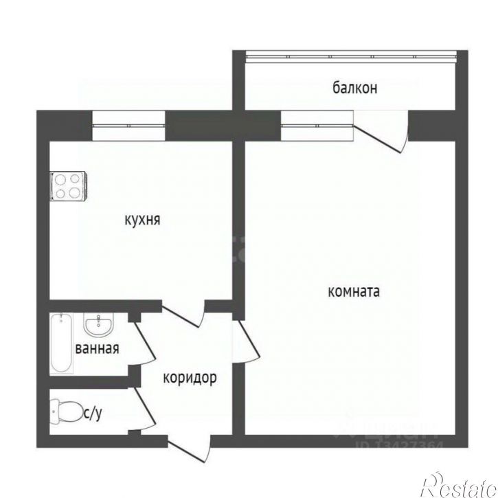 1-комн квартира городской округ Курган