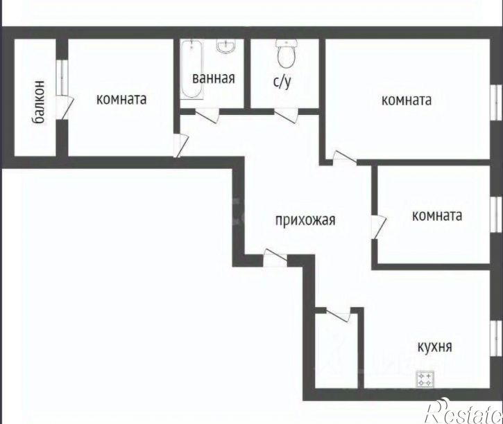 3-комн квартира ул Куртамышская, 18,  д. 18