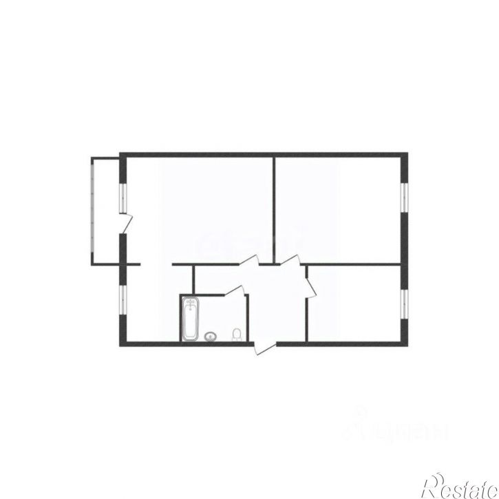 3-комн квартира ул Сибирская, 19,  д. 19