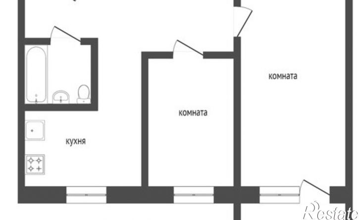 2-комн квартира улица Криволапова, 13А,  д. 13А