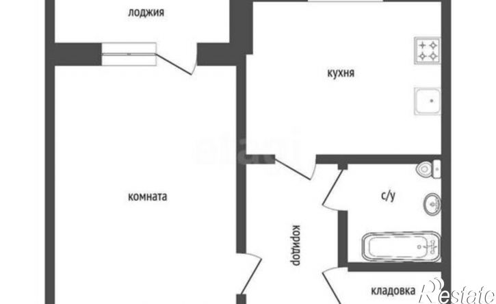 1-комн квартира жилой район Заозёрный, 2-й микрорайон, 10