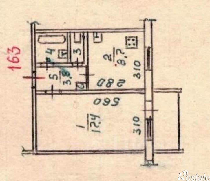 1-комн квартира жилой район Заозёрный, 5-й микрорайон, 11