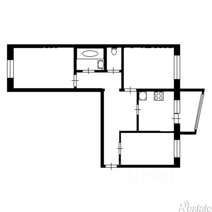 3-комн квартира Чернореченская улица, 101,  д. 101