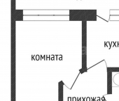 1-комн, 33кв м, этаж 3/9 жилой район Заозёрный, 5-й микрорайон, 1