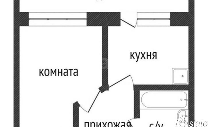 1-комн квартира жилой район Заозёрный, 5-й микрорайон, 1